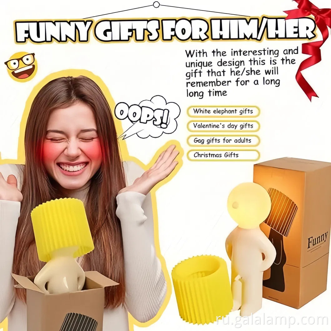 Симпатичный мальчик застенчивый светодиодный настольный лампа ночной свет